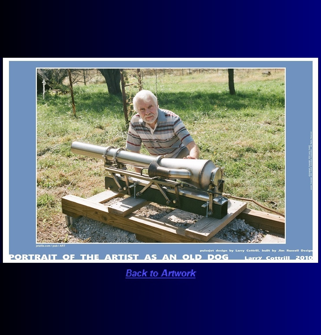 Landscape poster: Portrait of the Artist As An Old Dog by Larry Cottrill